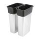Behälter zur Mülltrennung - Vileda Geo Metallic Korb 55l 137660 Vileda Professional - 