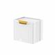 Behälter zur Mülltrennung - Ecocubes Mülleimer 22l weiß und gelb Trennung Meliconi eco - 
