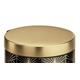 Behälter zur Mülltrennung - New Line 14l Art Deco Gold Mülleimer für Meliconi Pedale - 