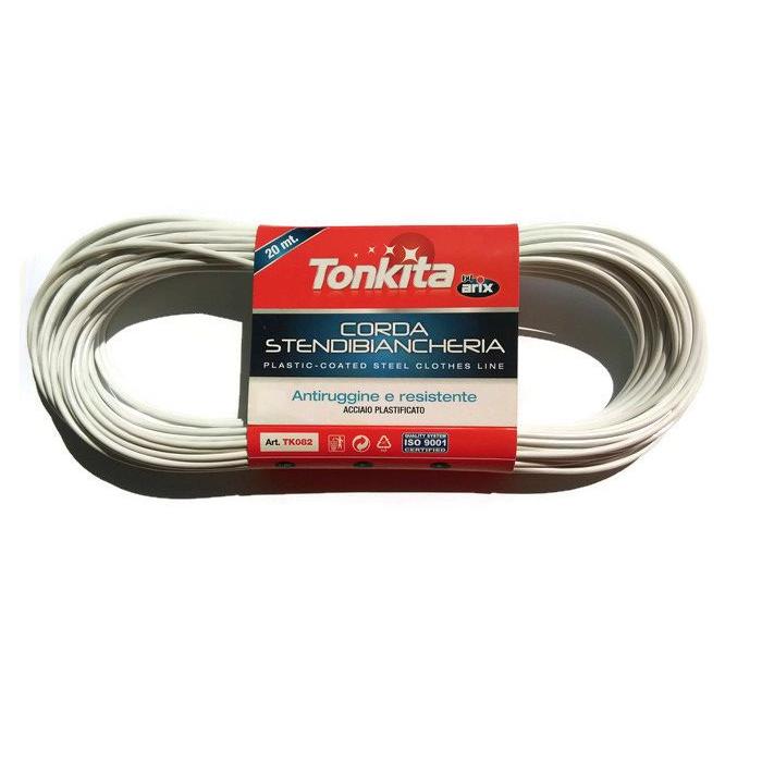 Clips, Schnüre und Kleiderseile - Arix Tonkita Cable Stahlseil 20m Tk082 - 
