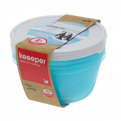 Keeeper Set runde Polar Behälter 4x1,75l 3069