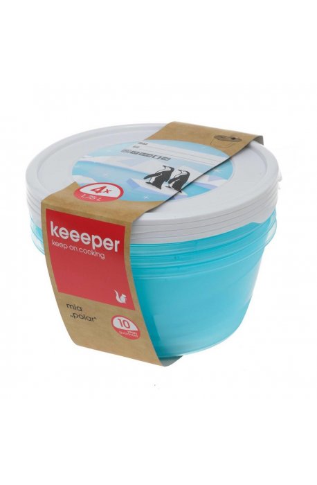 Lebensmittelbehälter - Keeeper Set runde Polar Behälter 4x1,75l 3069 - 