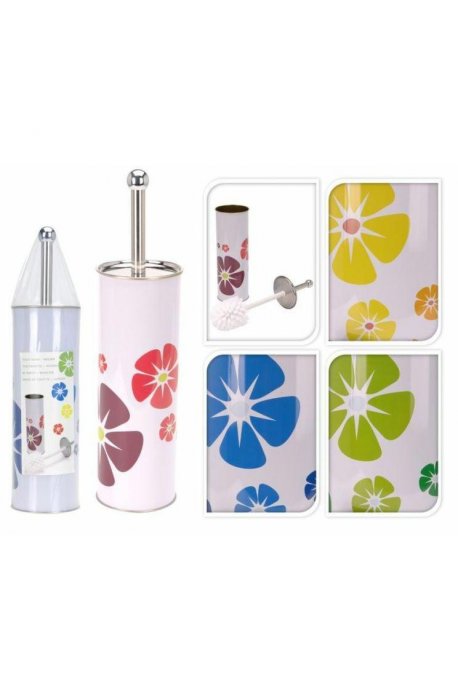 Bürsten und Toilettensets - Toilettenset mit farbigem Blumendruck - 