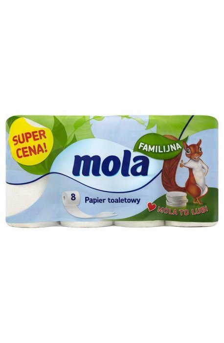 Toilettenpapier - Mola White Family Toilettenpapier A8 - 
