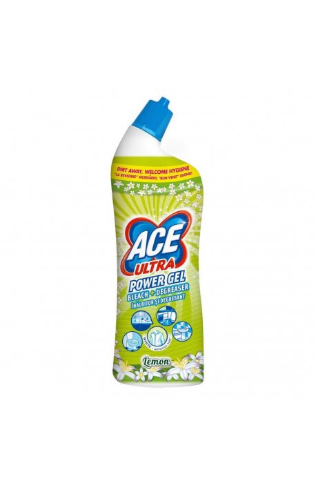 Toiletten- oder Badezimmerflüssigkeiten, Duftkörbe - Ace Ultra Toilettengel 750ml Lemon Green Procter Gamble - 