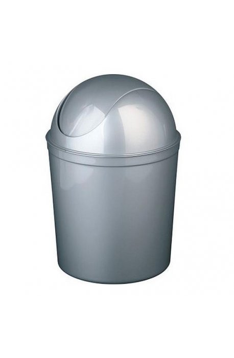 Behälter zur Mülltrennung - Plast Team Basket 5l Schaukel Casa 1345 Silber - 
