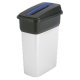 Behälter zur Mülltrennung - Vileda Geo Metallic Korb 55l 137660 + Deckel schwarz und blau Vileda Professional Papier 137