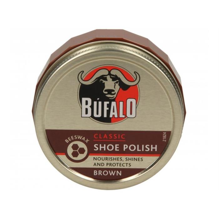 Produkte für Felle und Schuhe - Bufalo Pasta in einer Dose, braun 75ml - 
