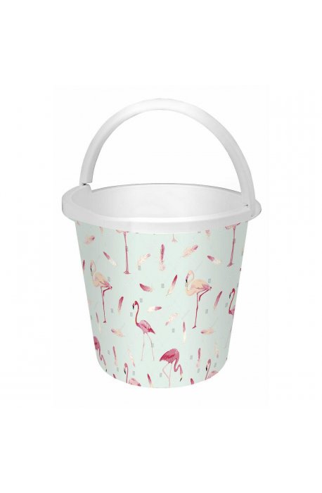 Die Eimer - Branq Bucket 10l Mit Druck Flamingo 1201 - 