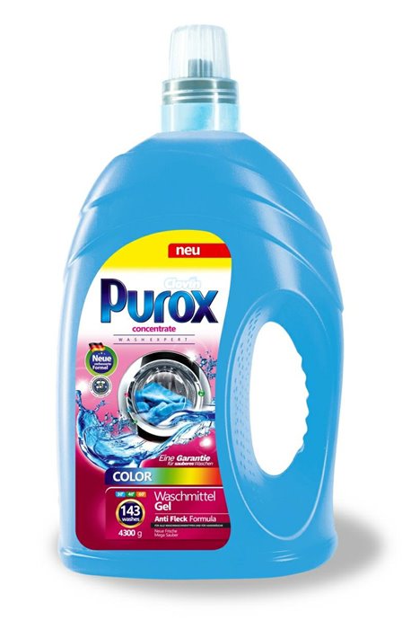 Gele, Wasch- und Spülmittel - Purox Waschflüssigkeit 4.3l Color Clovin - 