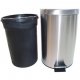 Behälter mit einem Pedal - Metall Mülleimer für Pedal 12L Satin F - 