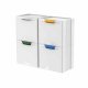 Behälter zur Mülltrennung - Ecocubes Mülleimer 22l weiß und blau Meliconi Ökosegregation - 