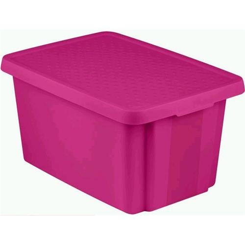 Curver Behälter mit Deckel pink Essentials 45l 225416