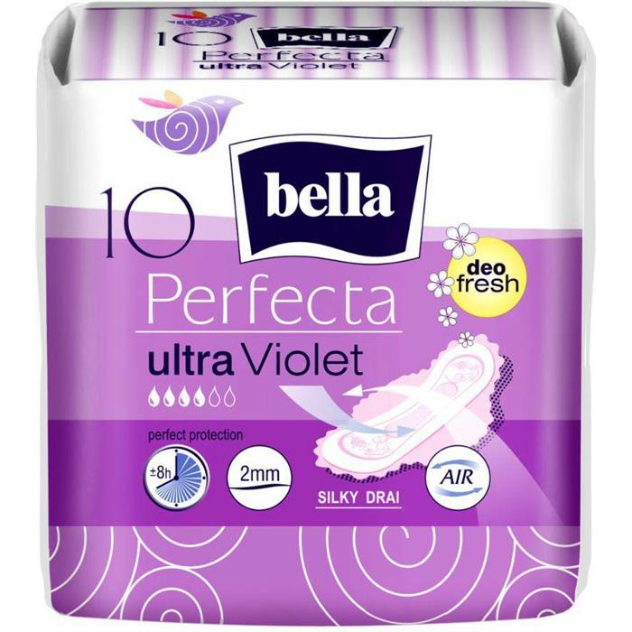 Taschentücher aus Damenbinden - Podpaski Bella Perfecta Slim Violet 10sz  - 