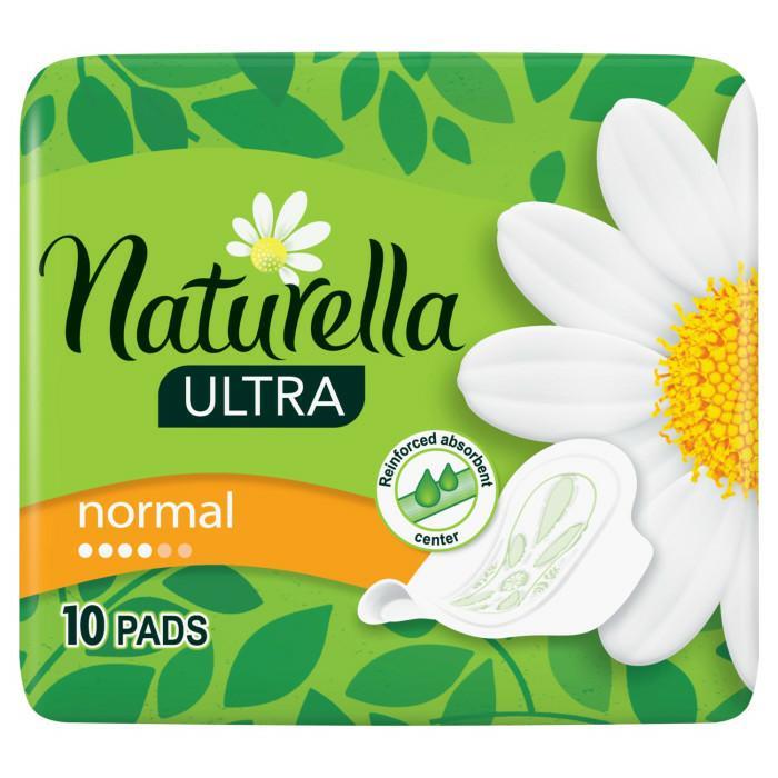 Taschentücher aus Damenbinden - Podpaski Ze Skrzydełkami 10szt Naturella Ultra Normal - 