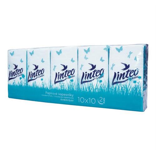 Hygienische Taschentücher zweilagig Linteo 10x10 Stck