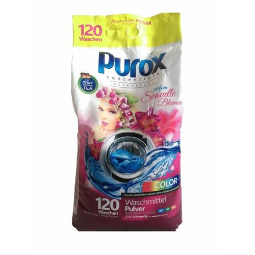 Purox Waschpulver Parfümierte Farbe 9,2 kg Parfum Sensuelle Blumen