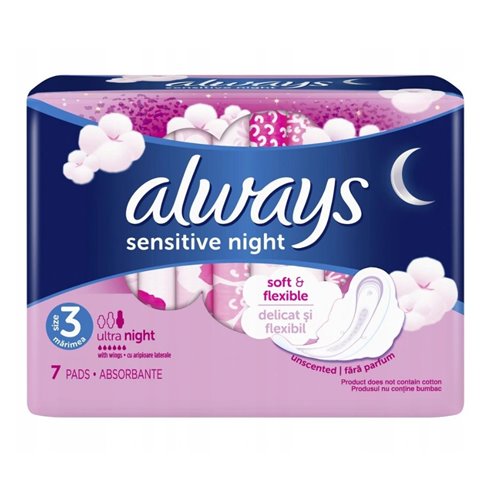 Immer empfindliche Ultra Night Hygienepads 7-tlg