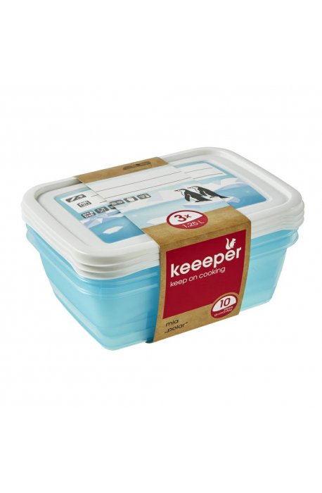 Lebensmittelbehälter - Keeeper Behälterset Polar 3x1,25l 3005 - 