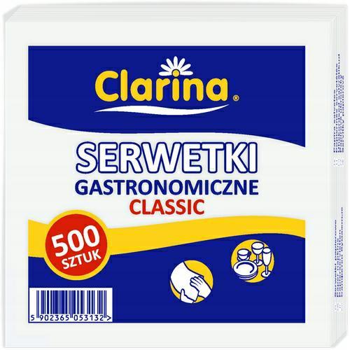 Clarina White Gastronomic Servietten 15x15cm 500pcs