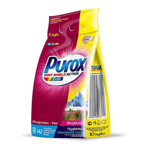 Purox Waschpulver 10kg Farbe Clovin